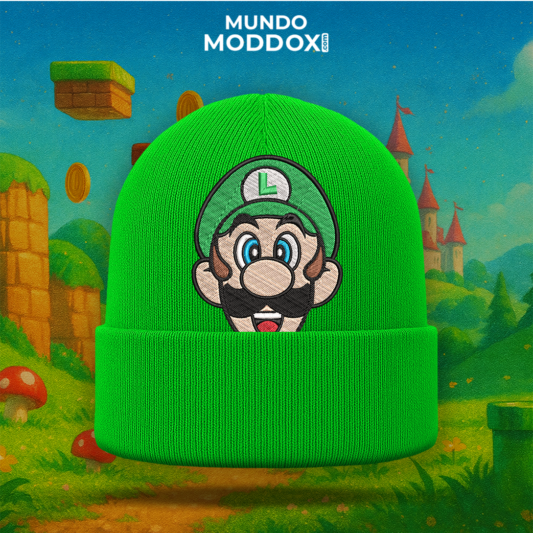 Gorro | Mario Bros | Luigi Face