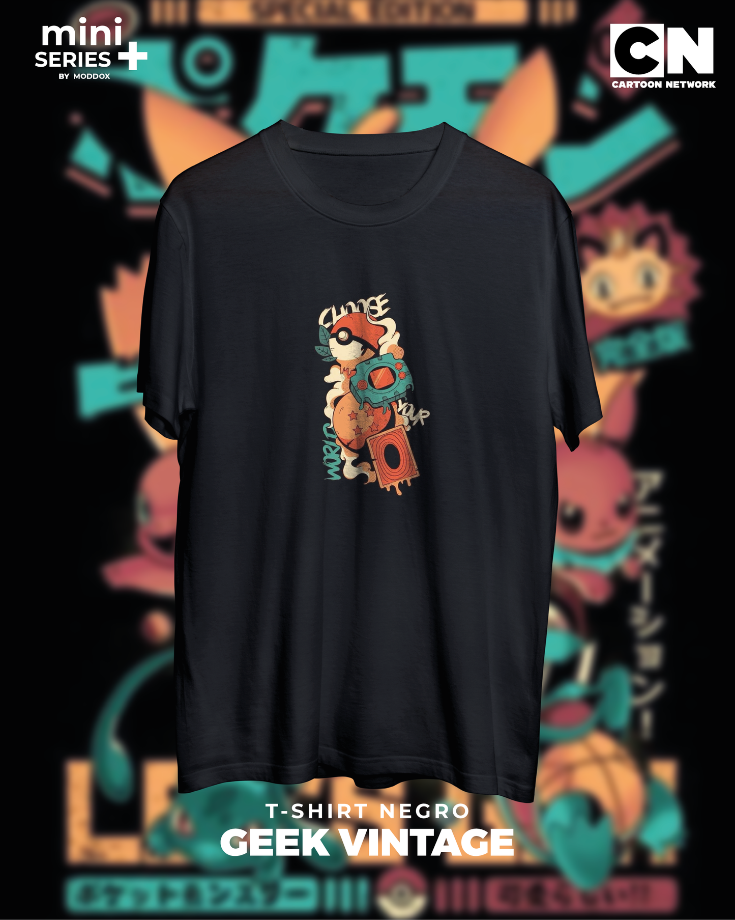 T-shirt | Pokemón | Geek Vintage