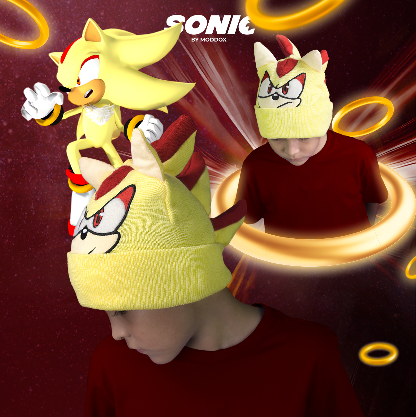 Gorro | Sonic | Super Shadow