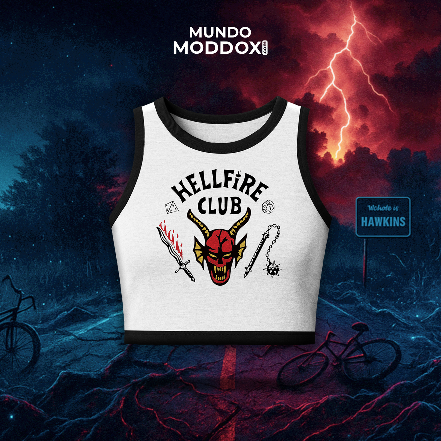 Crop Top | Stranger Things | Hellfire Club