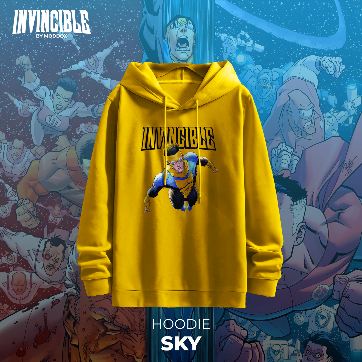 Hoodie | Invencible | Sky