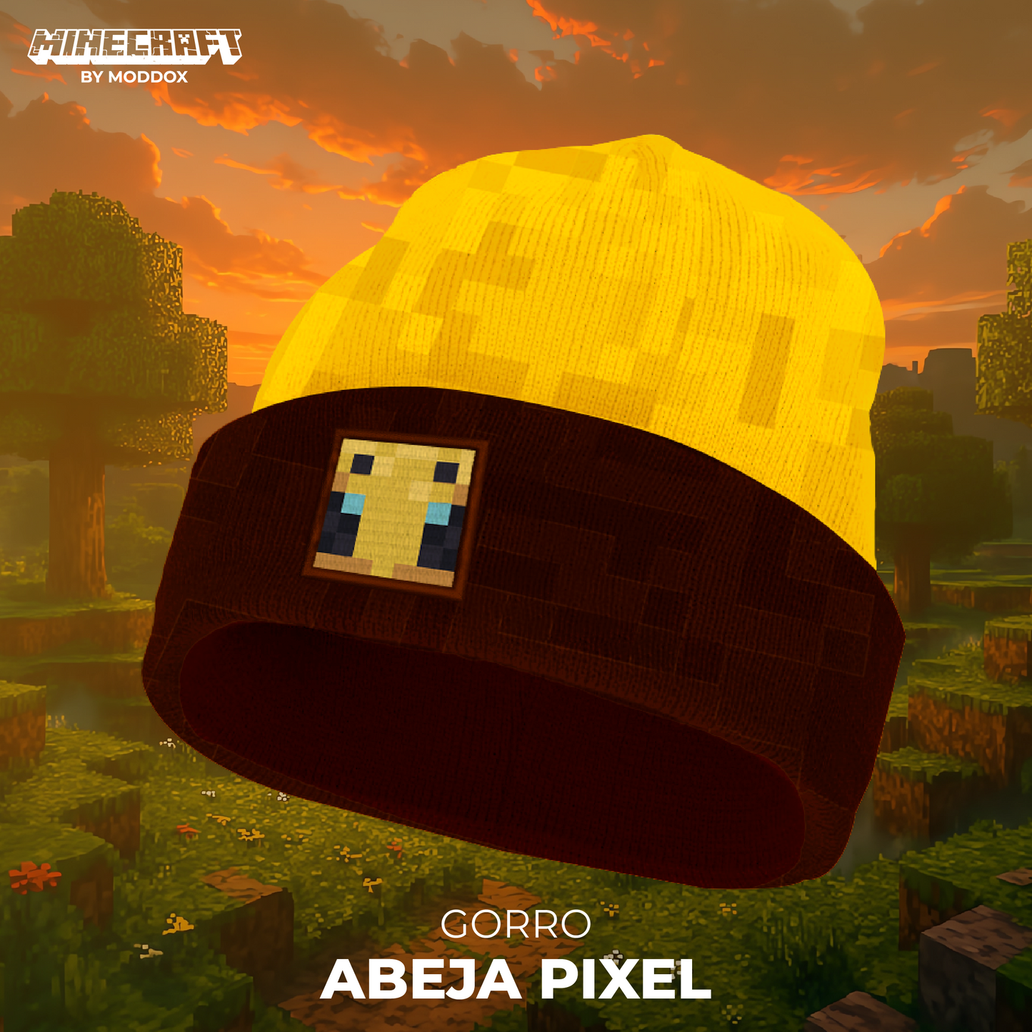 Gorro | Minecraft | Abeja Pixel