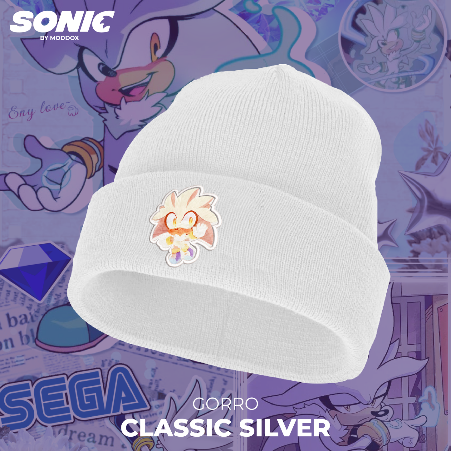 Gorro | Sonic | Classic Silver