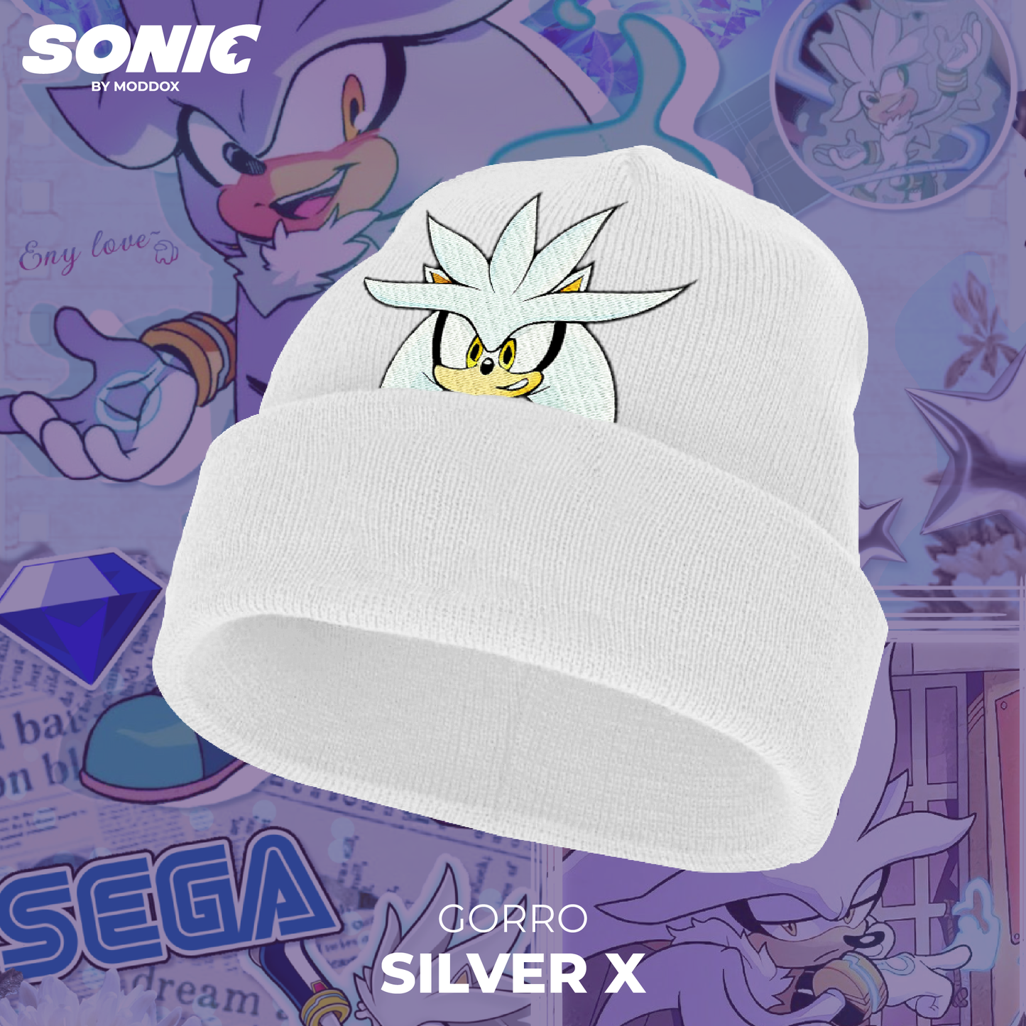 Gorro | Sonic | Silver X