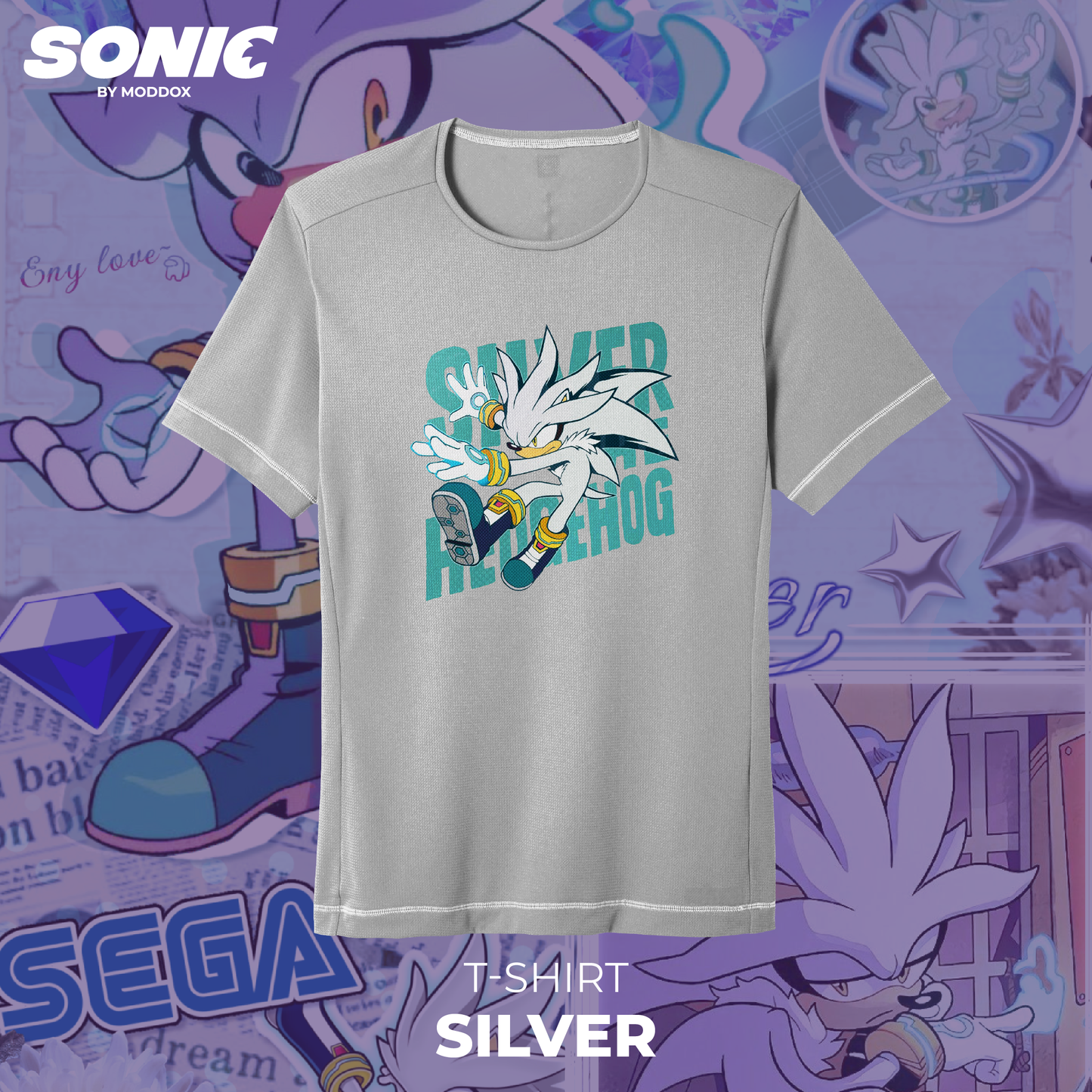 T-Shirt | Sonic | Silver
