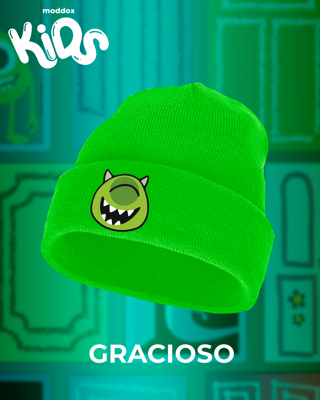 Gorro | Monster inc. | Cuchurrumin - Mike Wazowski