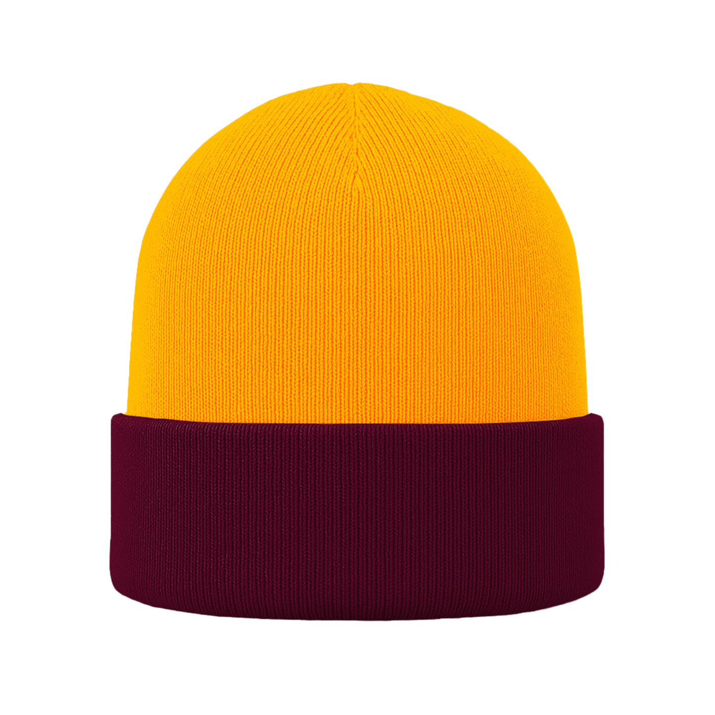 Gorro | Combinado | Cabeza amarillo oro (C67) / Frente vino (C606)