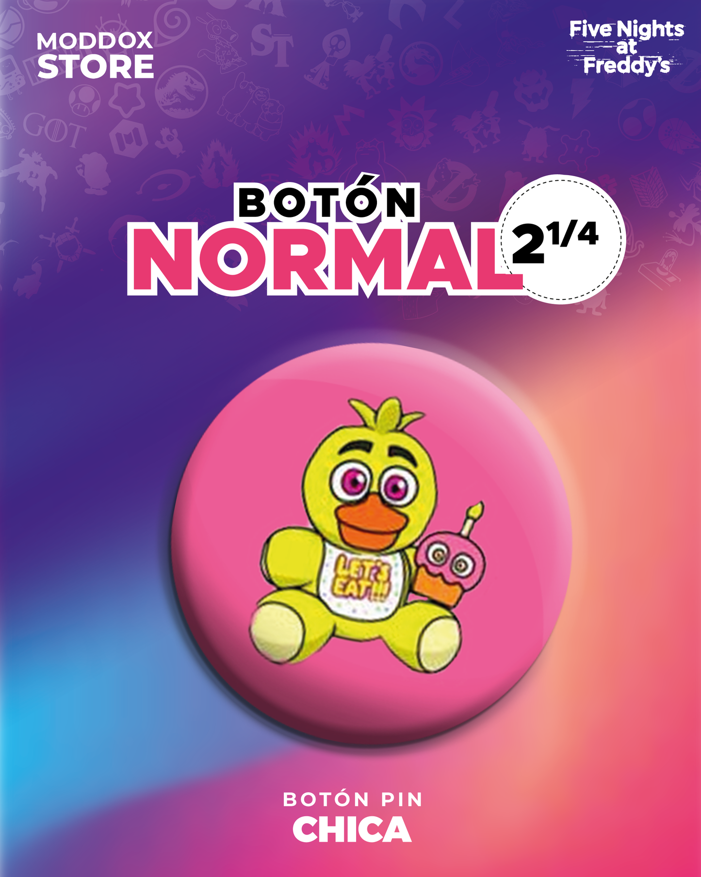 Botón Pin | Five Night At Freddy´s