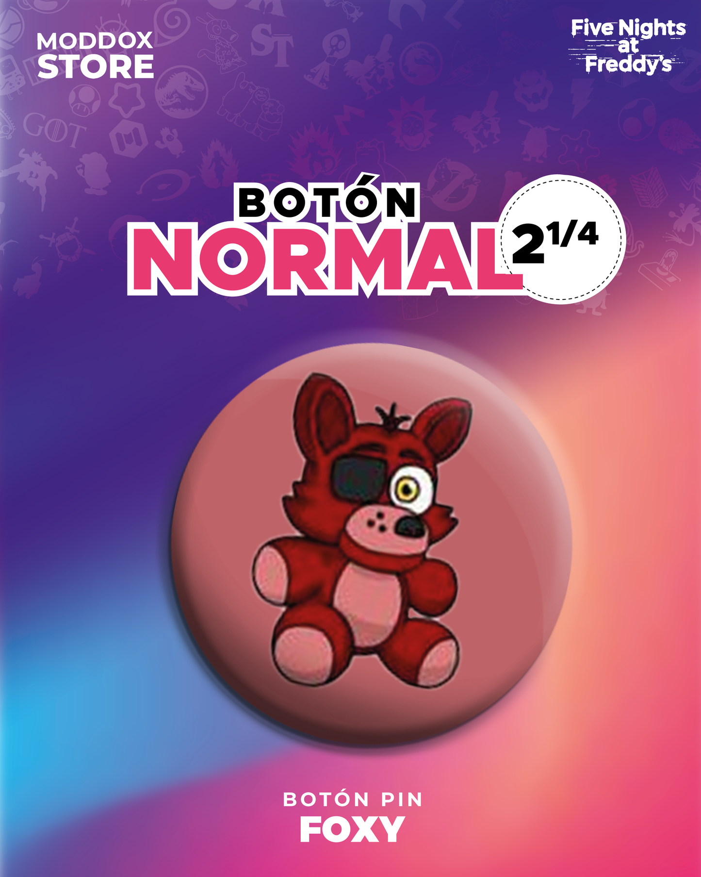 Botón Pin | Five Night At Freddy´s