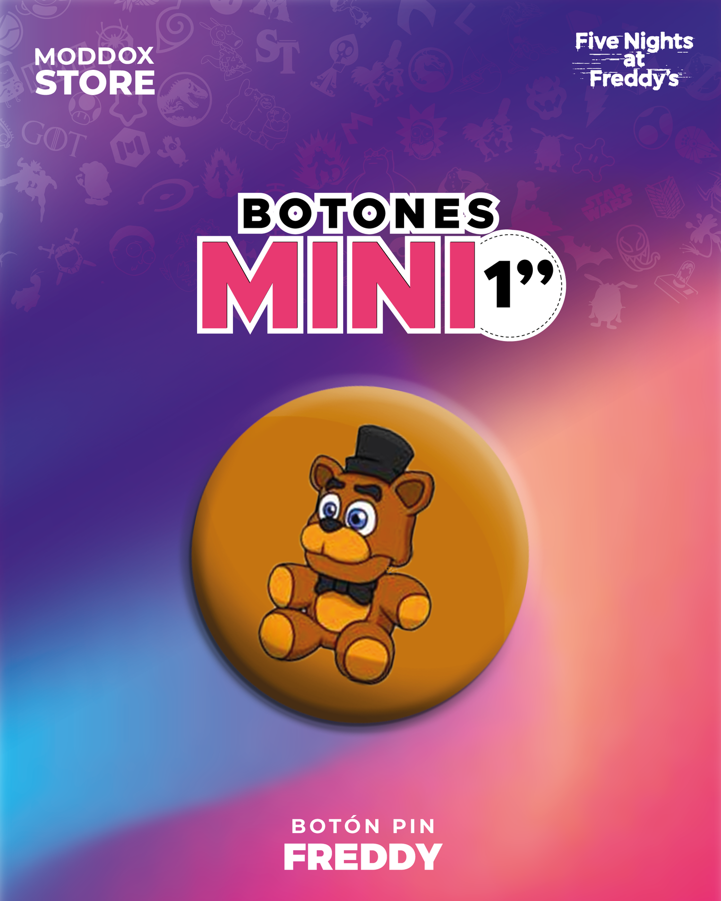 Botón Pin | Five Night At Freddy´s