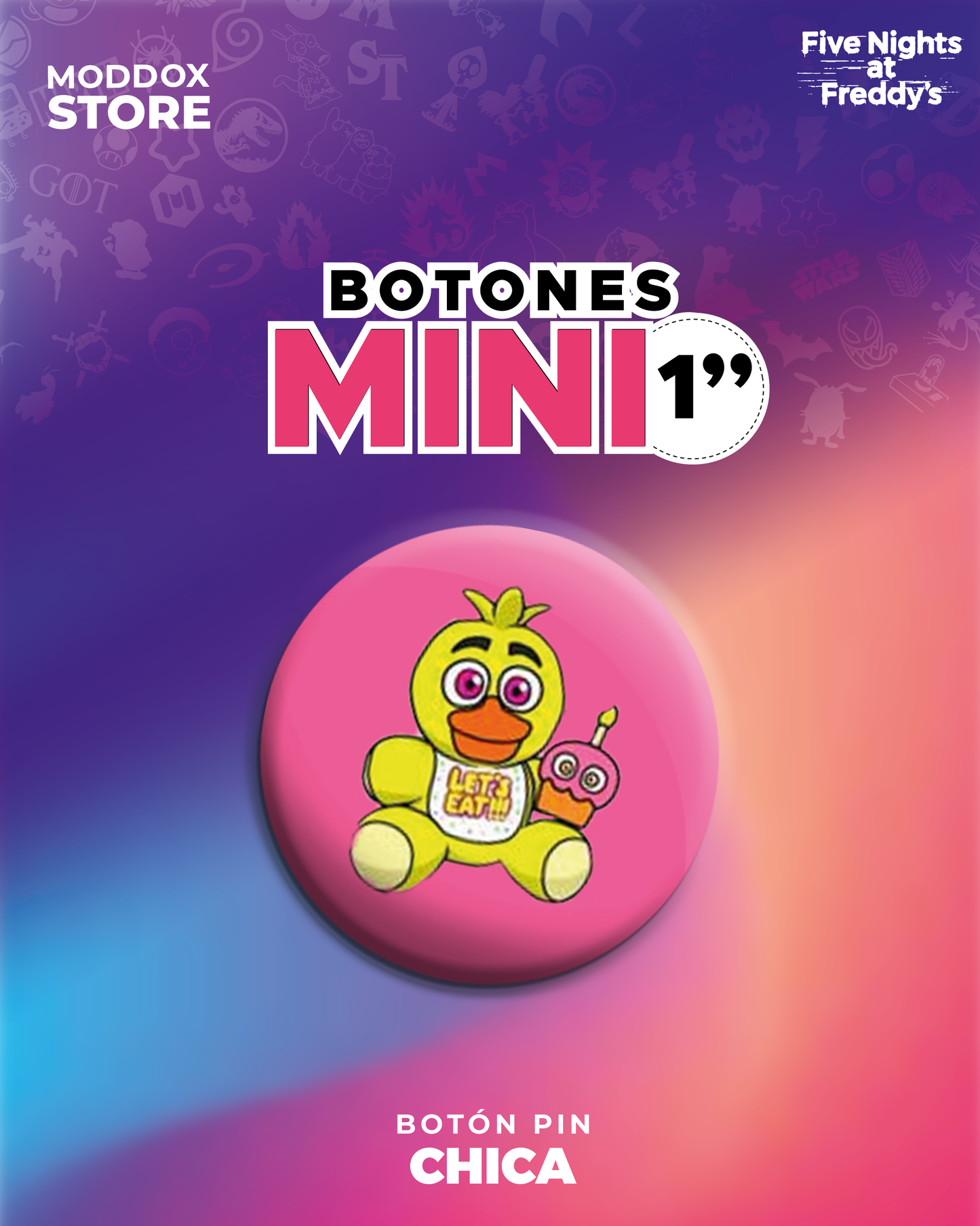 Botón Pin | Five Night At Freddy´s