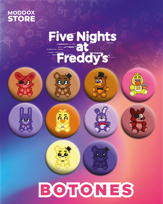 Botón invididual | Five Nights At Freddy´s | Chibi y Pixel