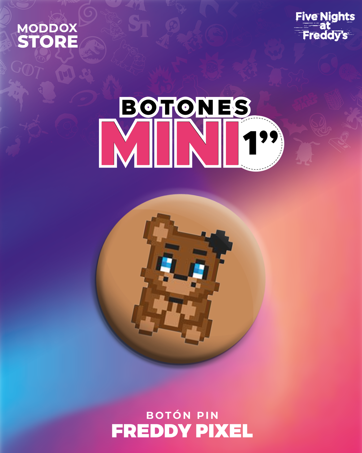 Botón Pin | Five Night At Freddy´s