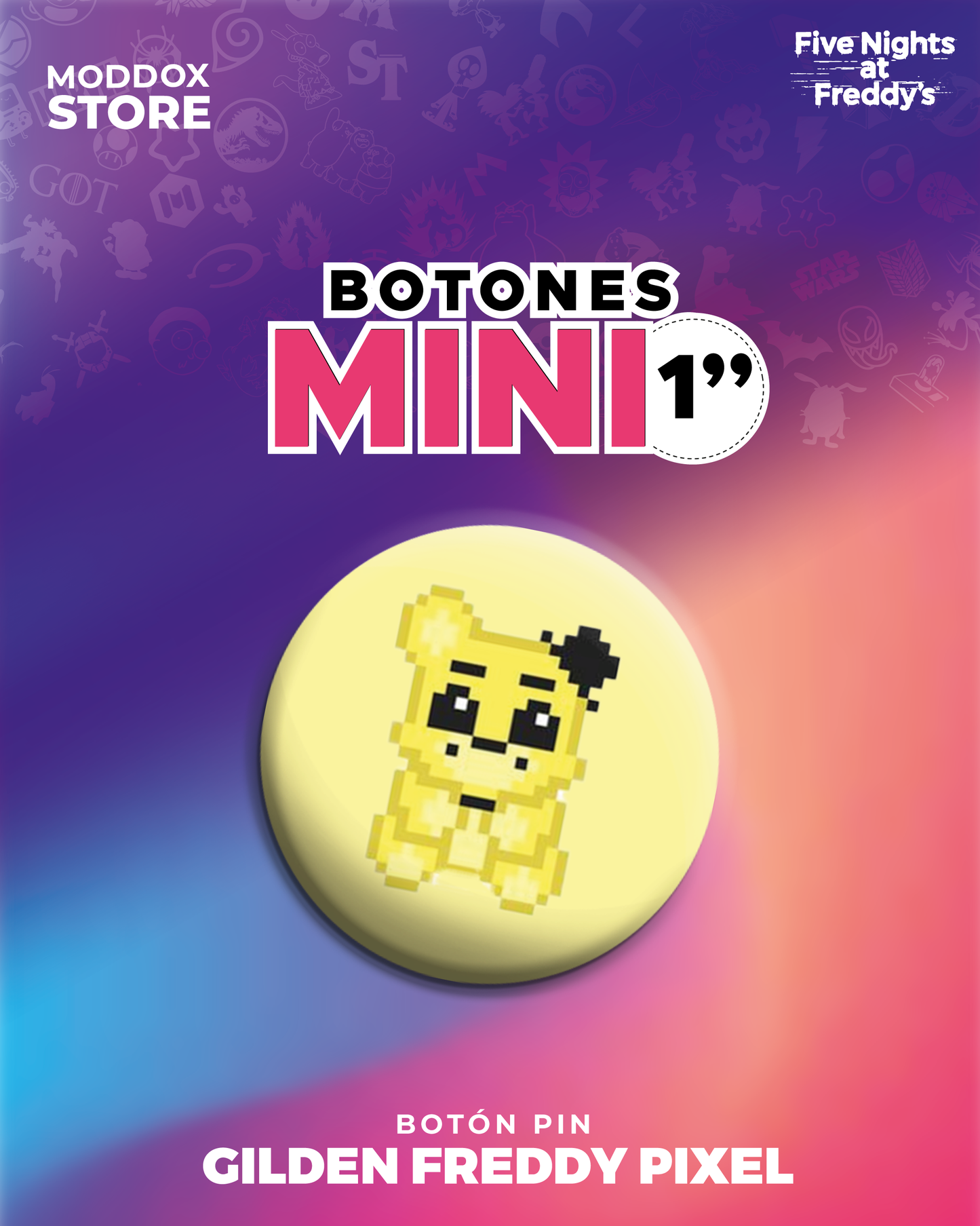 Botón Pin | Five Night At Freddy´s