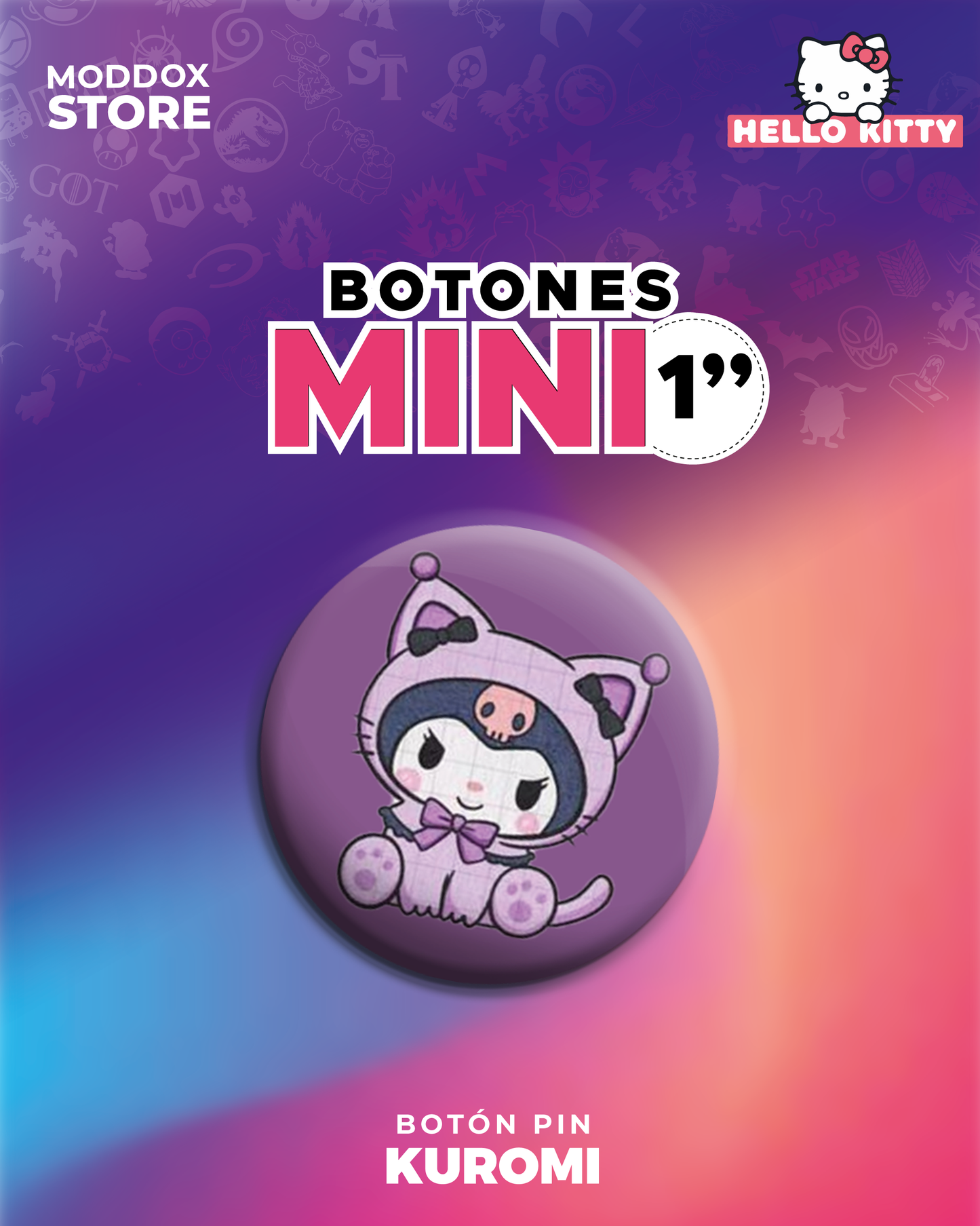 Botón Pin | Sanrio | Hello Kitty