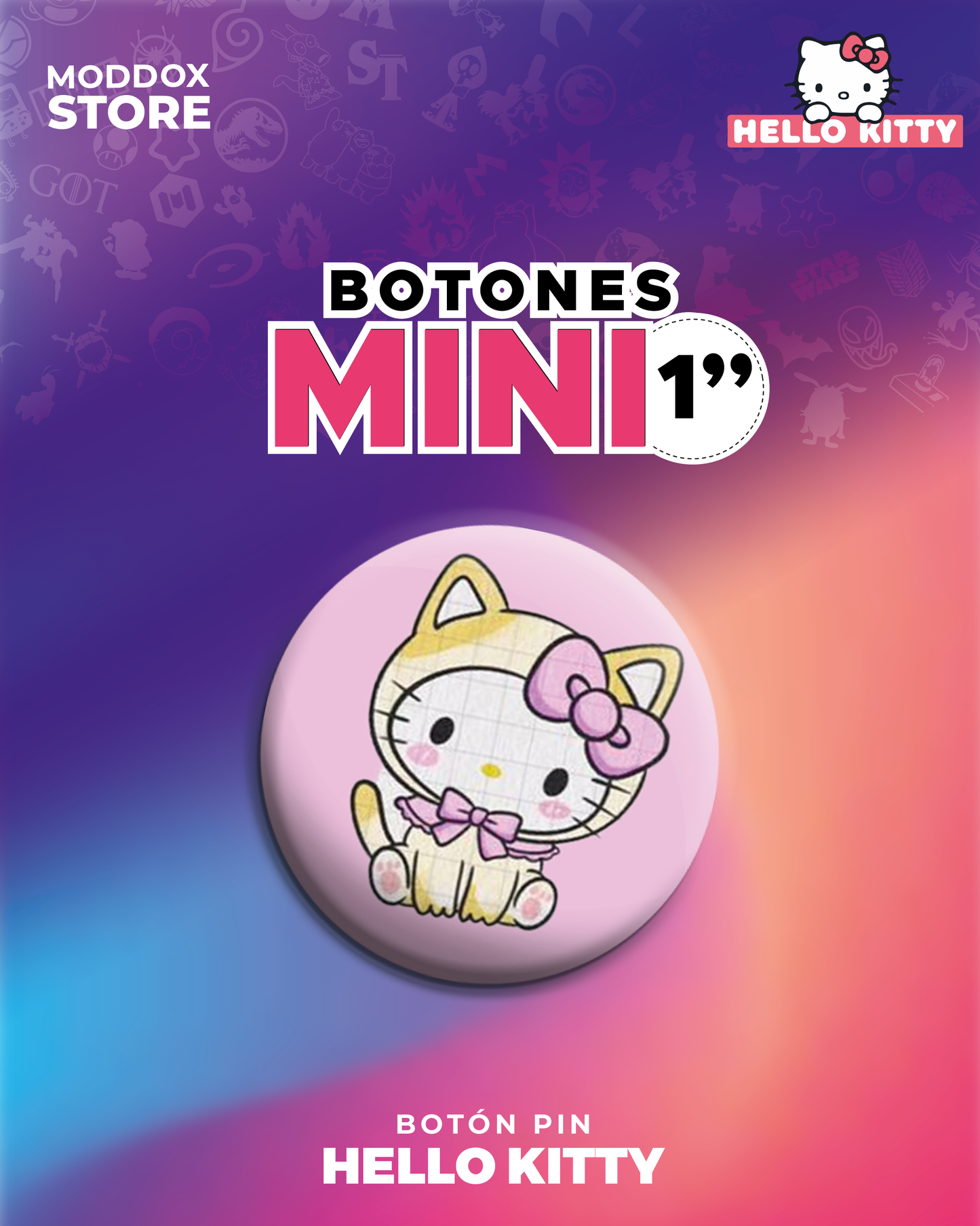 Botón Pin | Sanrio | Hello Kitty