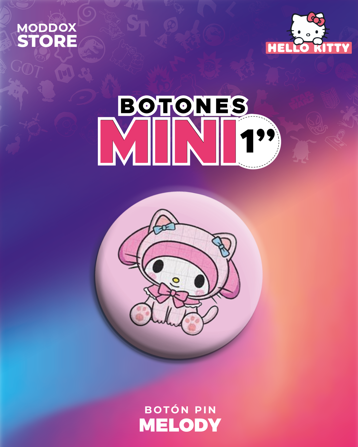 Botón Pin | Sanrio | Hello Kitty