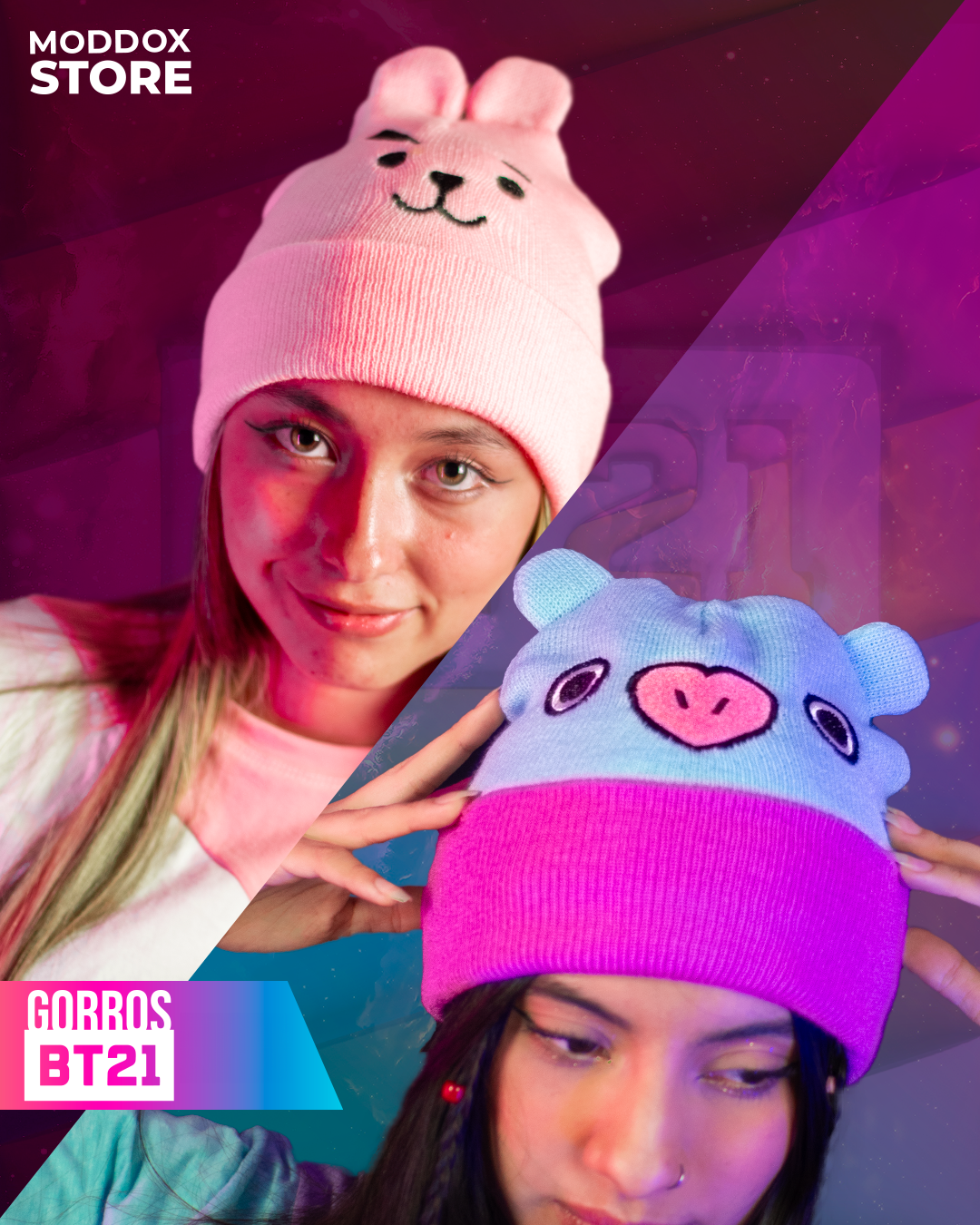 Gorro | BT21 | Cooky And Mang |