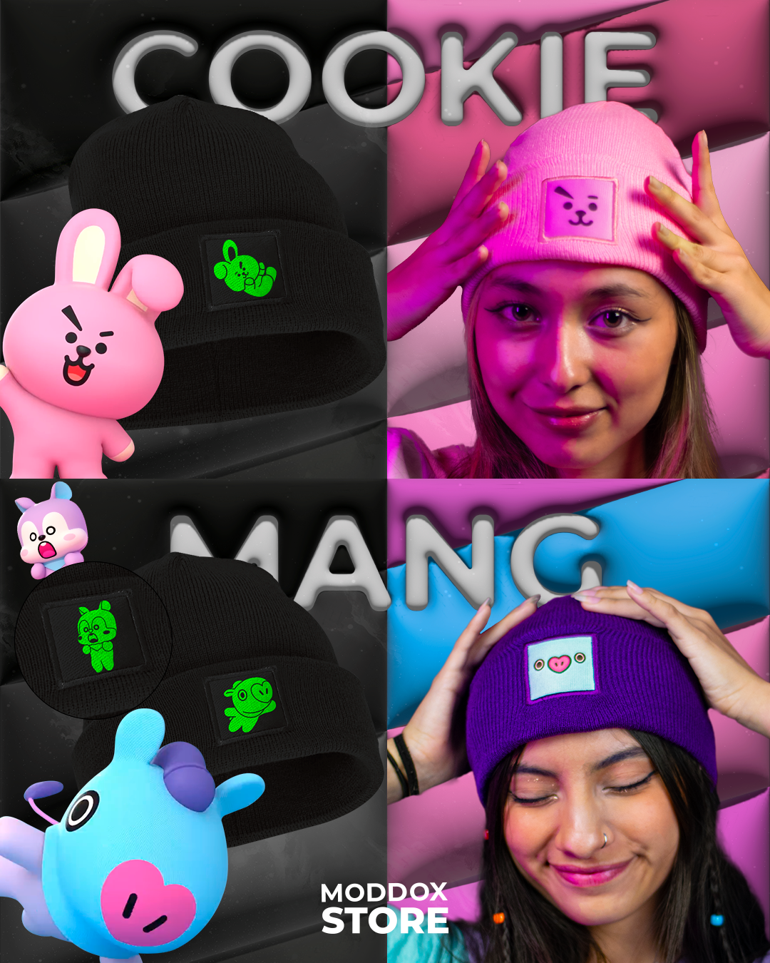 Gorro - BT21 - Cooky And Mang |