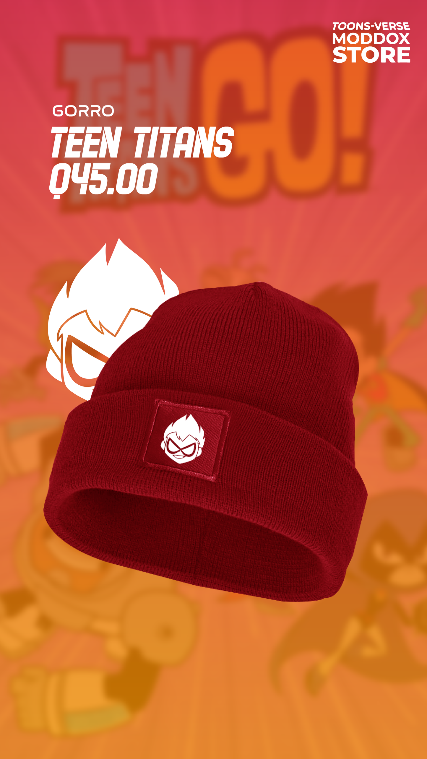 Gorro Teen Titans Go Robin