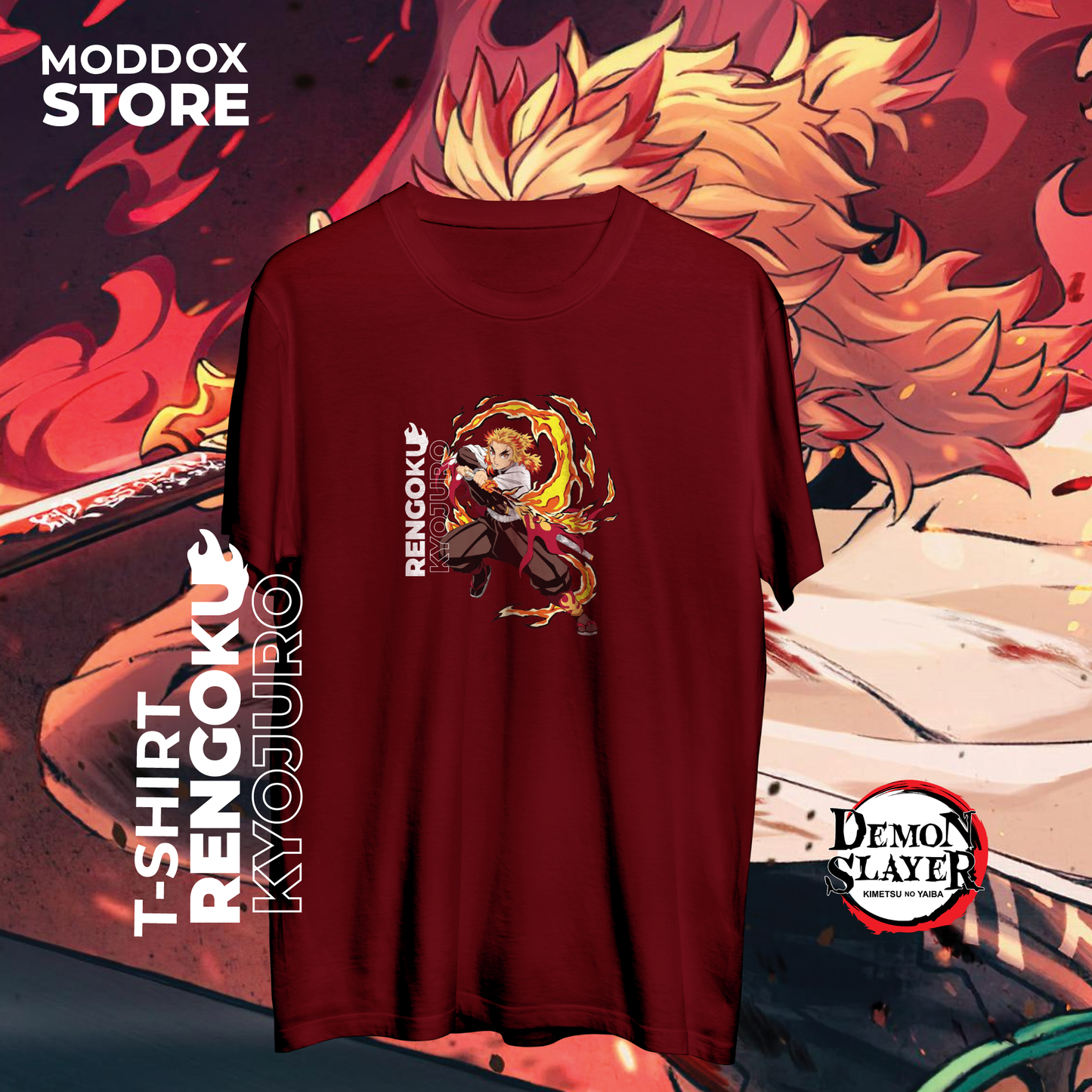 T-Shirt | Kimetsu no Yaiba | Rengoku