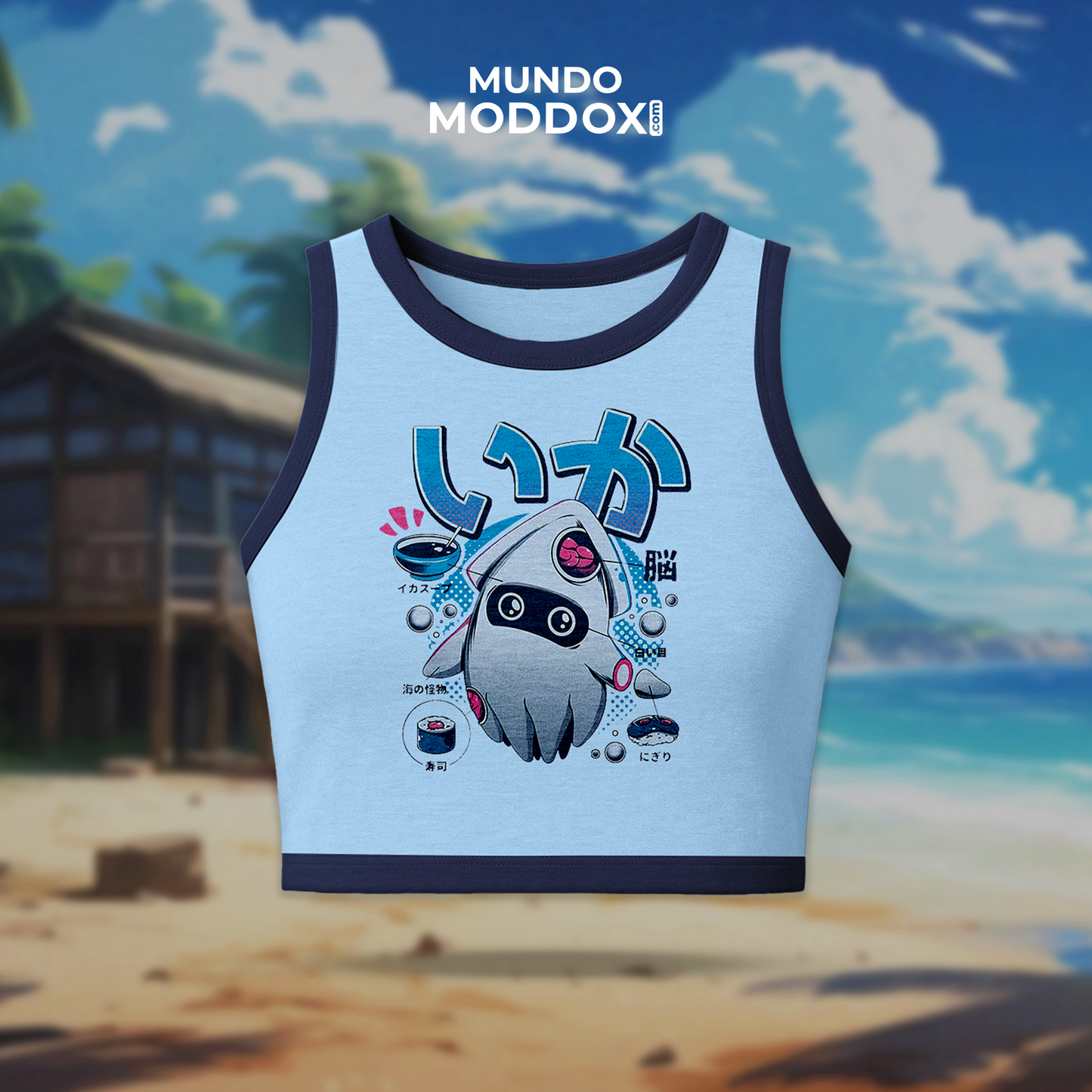 Crop Top | Super Mario Bros | Sushi Squid