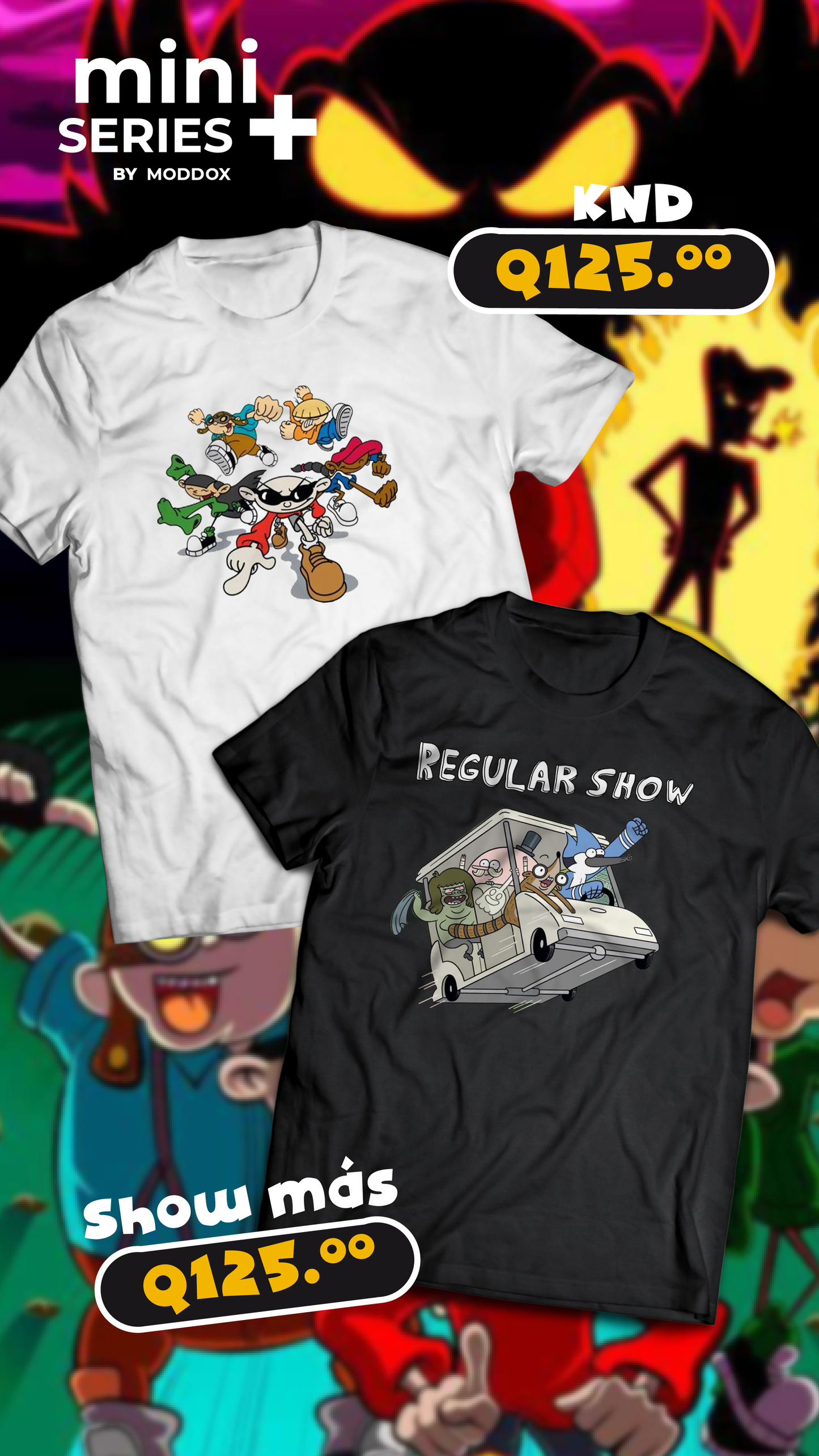 T-Shirt Chicos del barrio and Regular Show