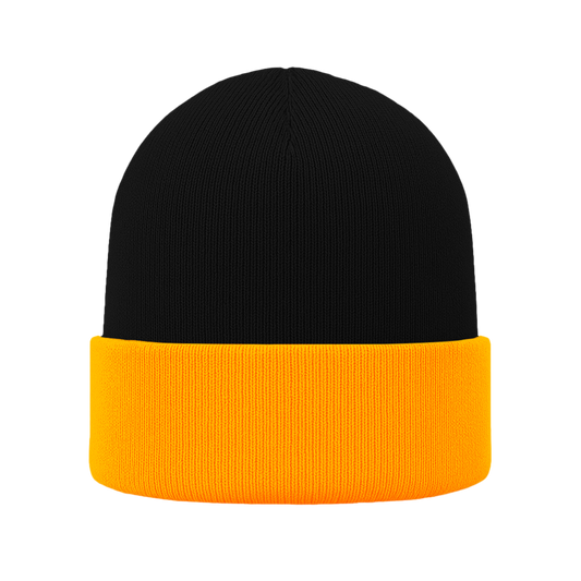 Gorro | Combinado | Cabeza negra (C43) / Frente Amarillo oro (C67)