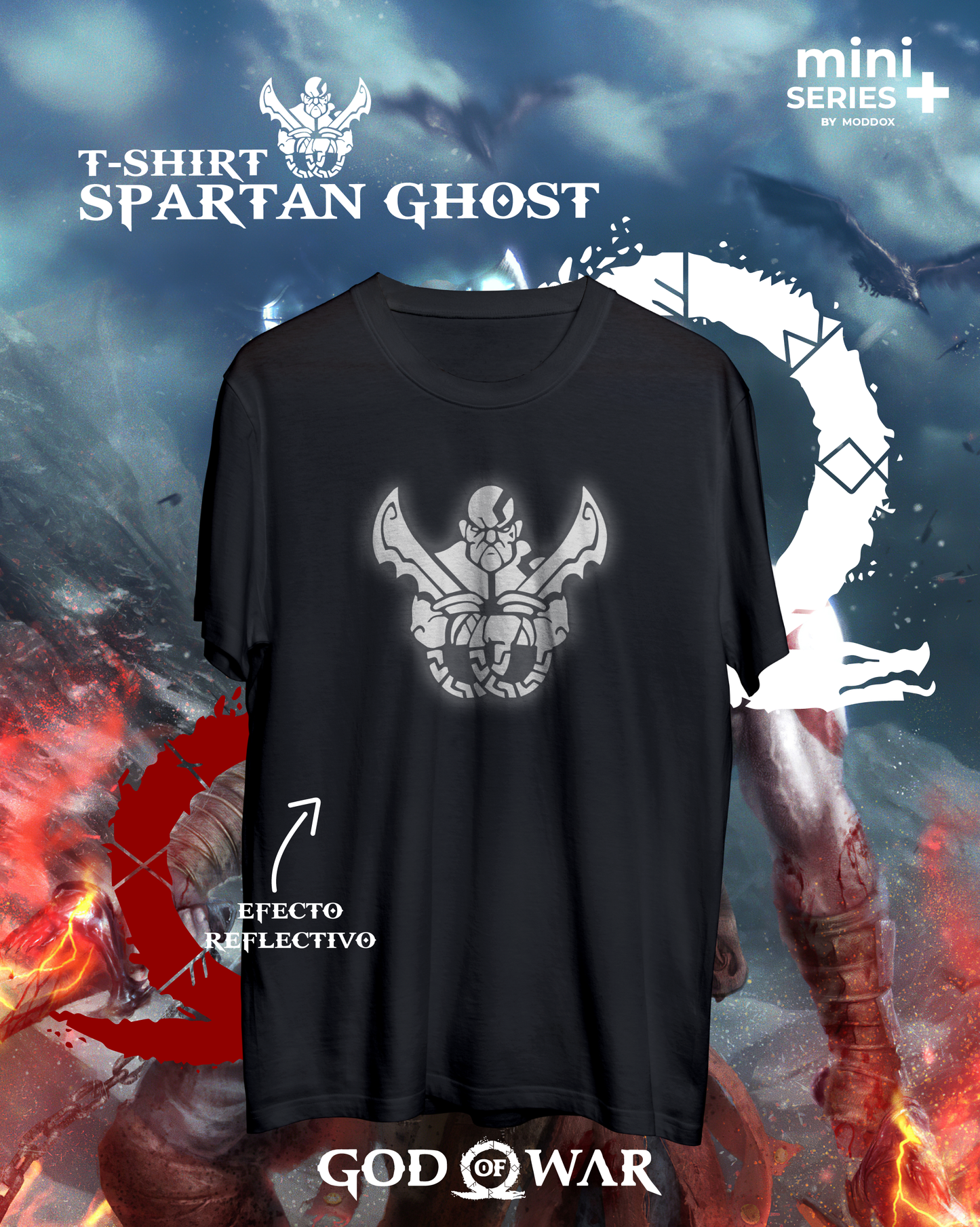 T-Shirt | God Of War | Spartan Ghost