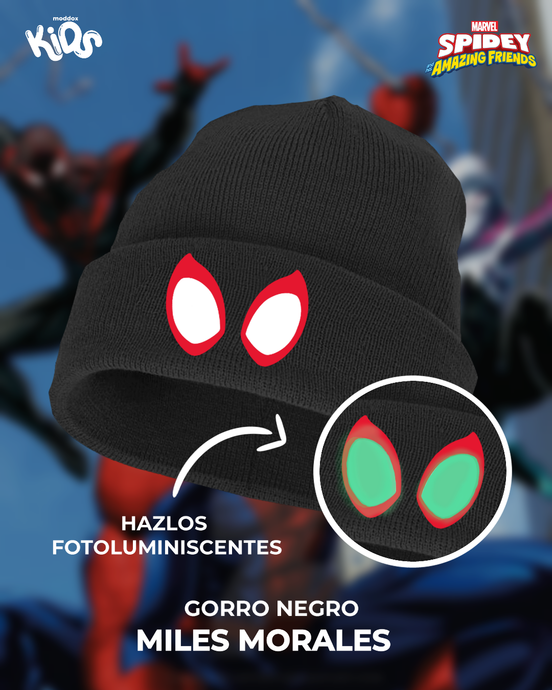 Gorro | Spidey | Eyes Miles Morales