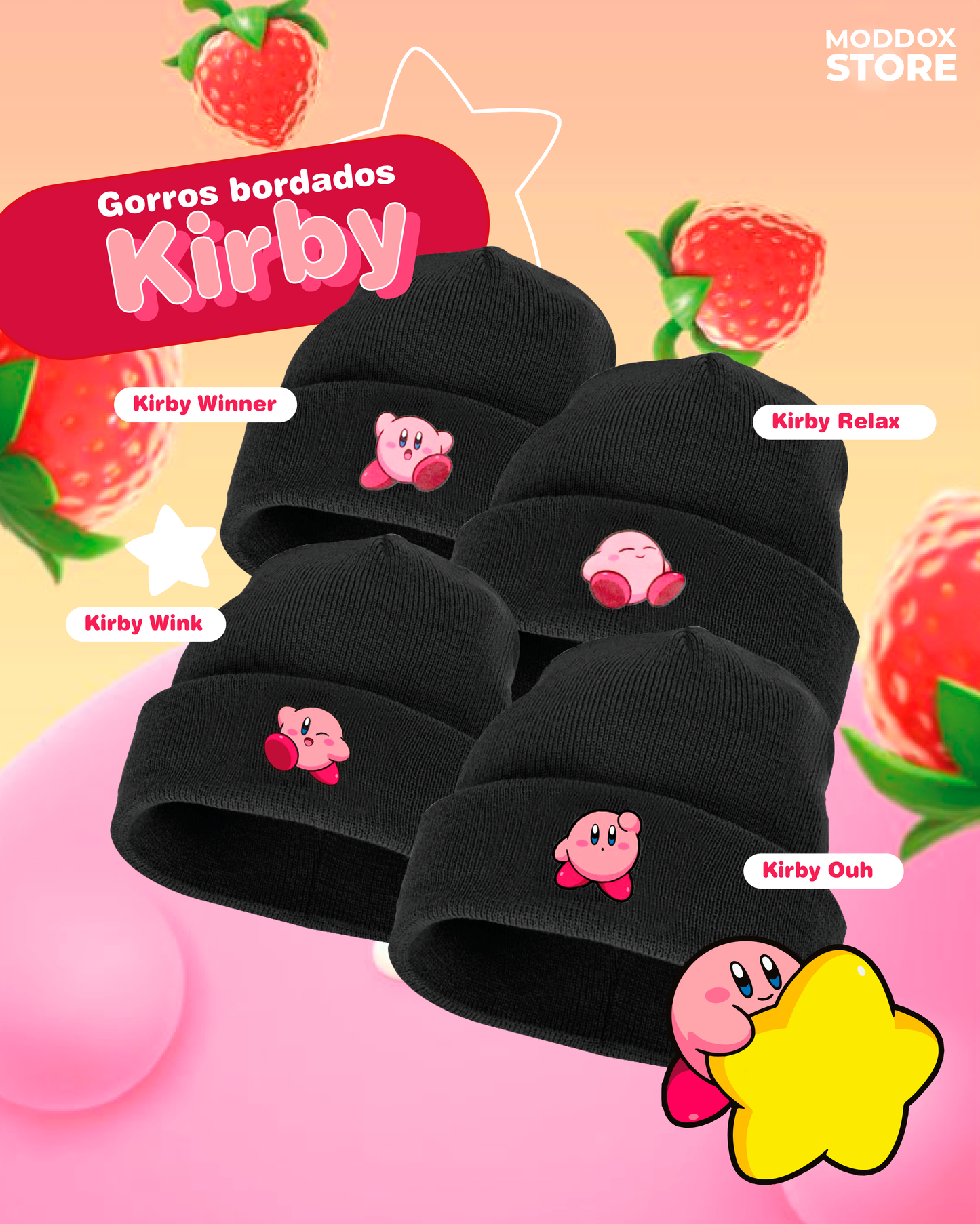 Gorro - Kirby - Kirby Stars |