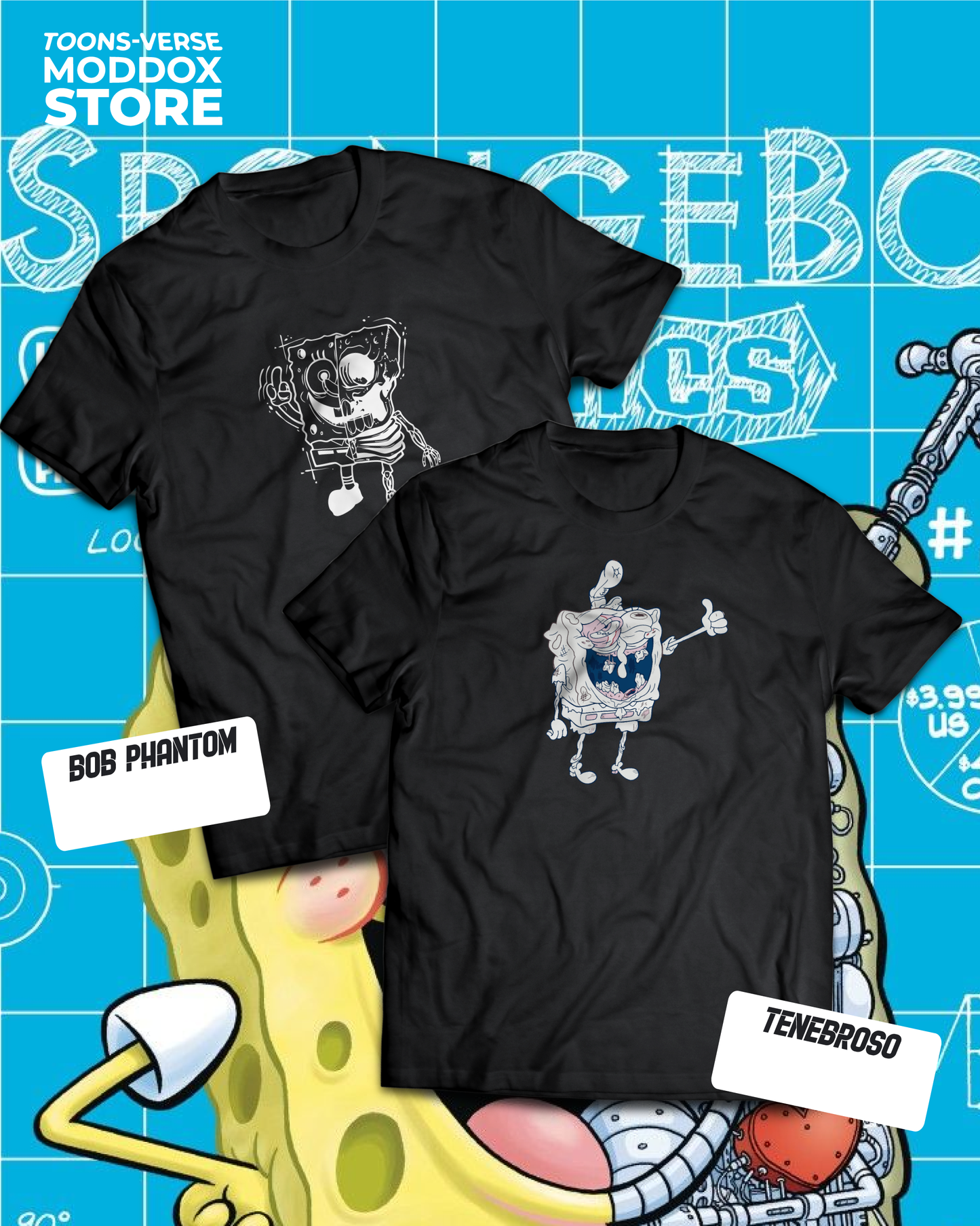 T-shirt | Bob Esponja | Spooky