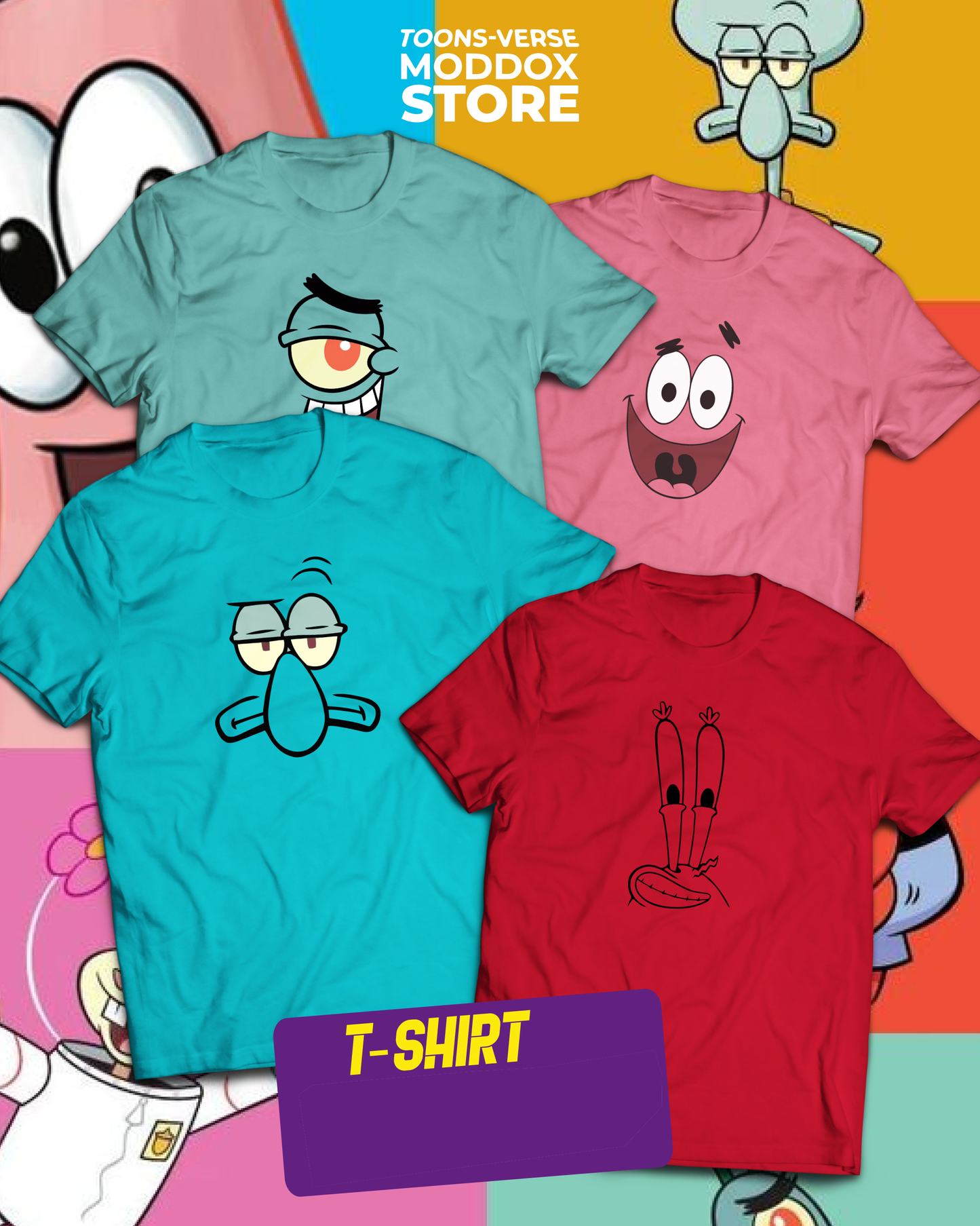 T-shirt | Bob Esponja | Personajes