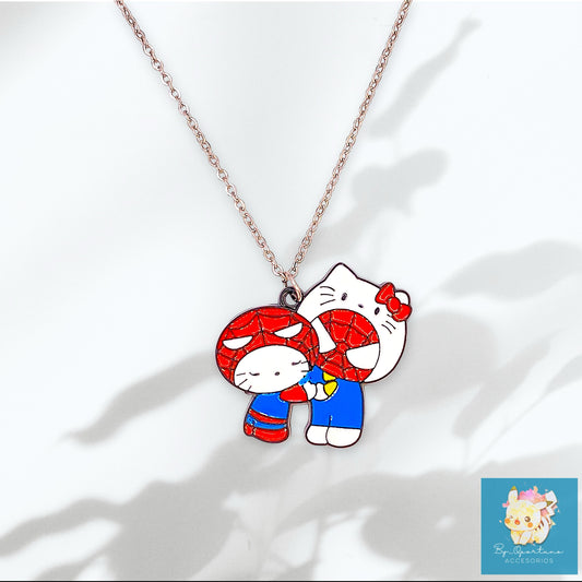 Cadena | Sanrio |  Hello kitty Spider-man