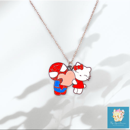 Cadena | Sanrio |  Hello kitty y Spider-man
