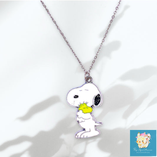 Cadena | Peanuts | Snoopy abrazando a Woodstock