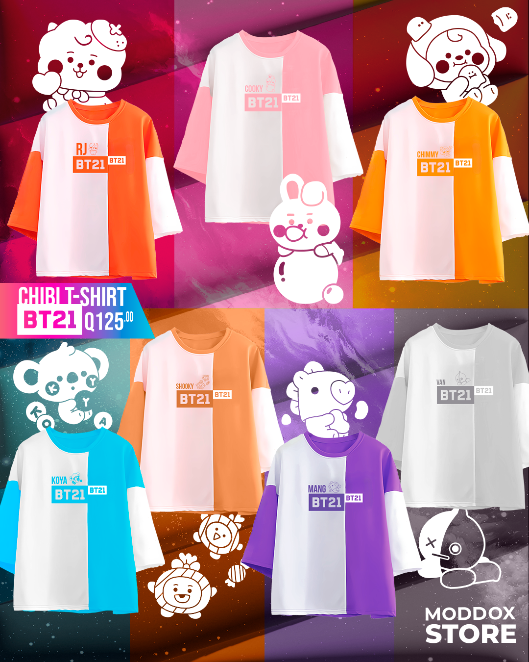 T-Shirts Chibi BT21