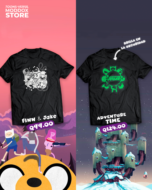 T-shirt | Hora de aventura | Finn y Jake