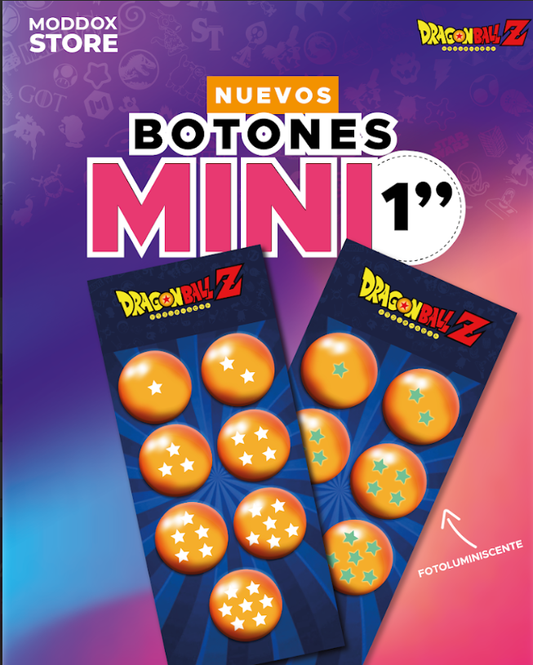 Set Botón Pin | Dragon Ball | Esferas del Dragon