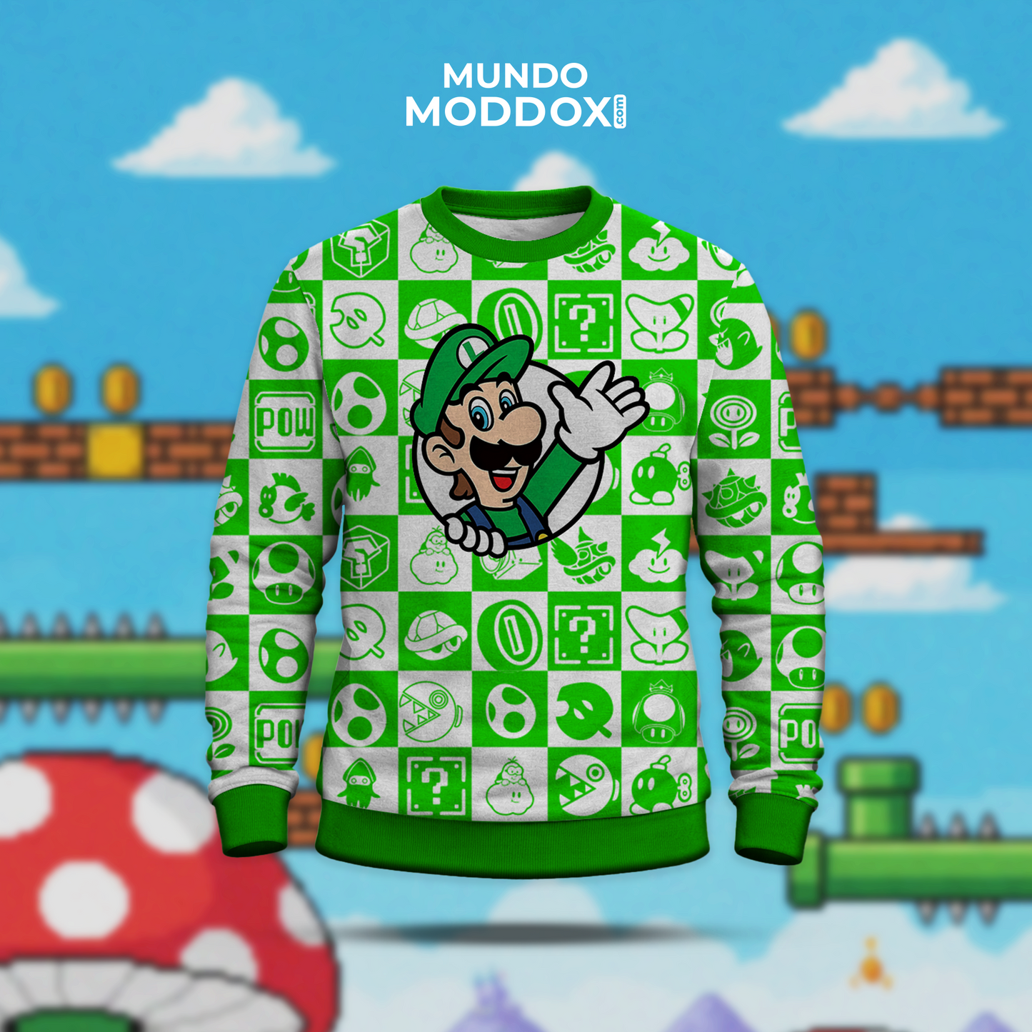 Sueter | Mario Bros | Power Ups