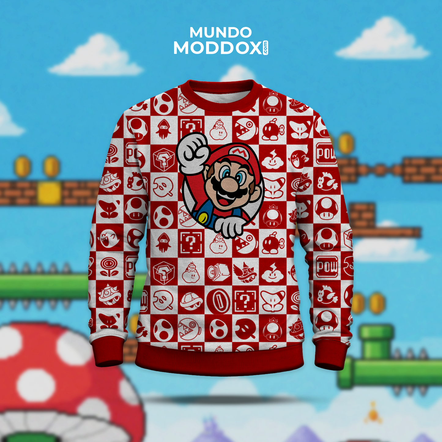 Sueter | Mario Bros | Power Ups