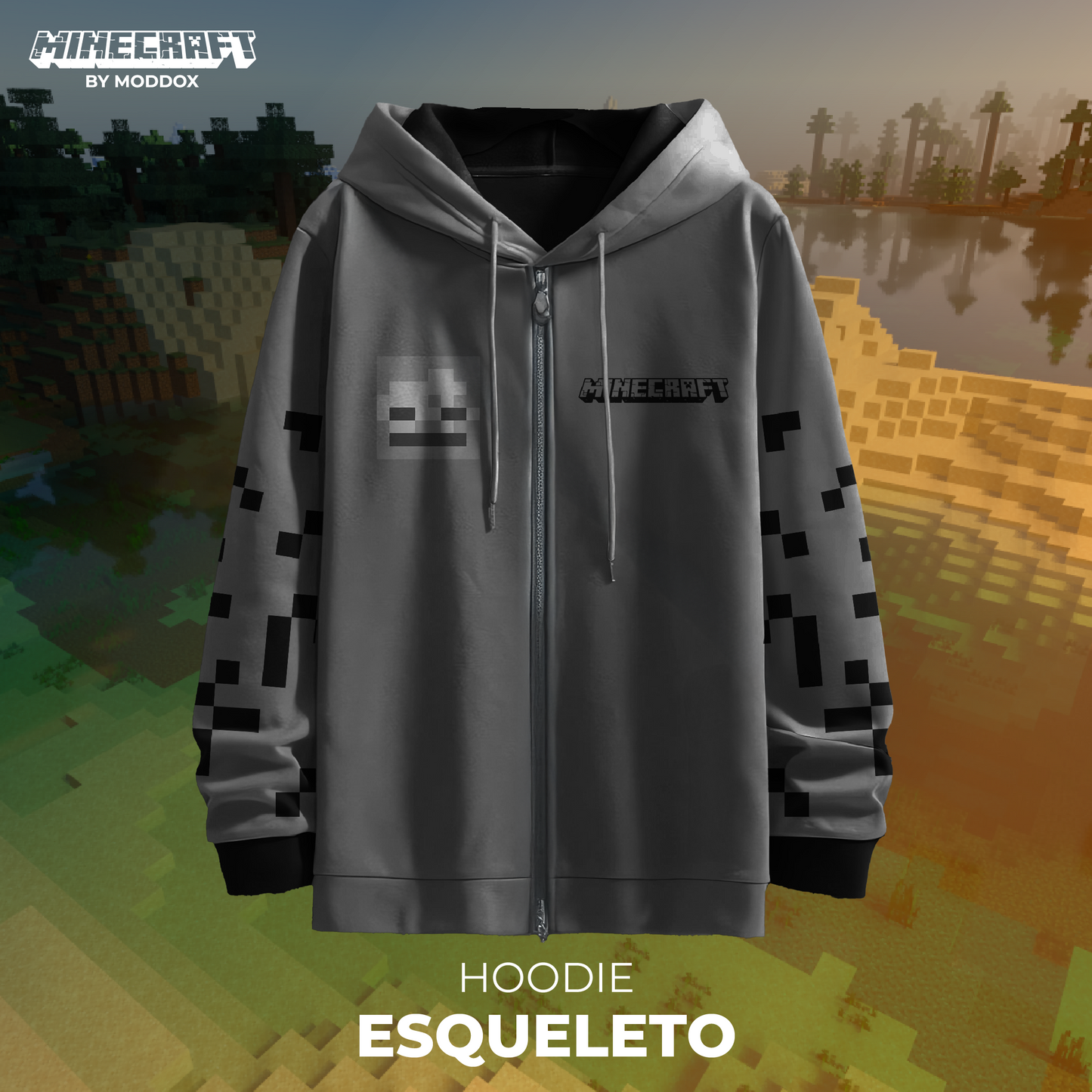 Hoodie | Minecraft | Esqueleto