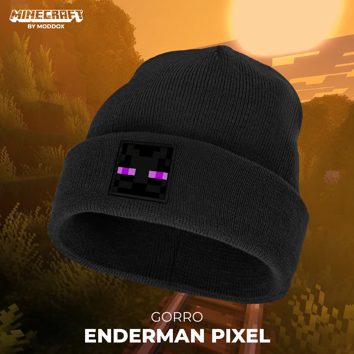 Gorro | Minecraft | Enderman Pixel