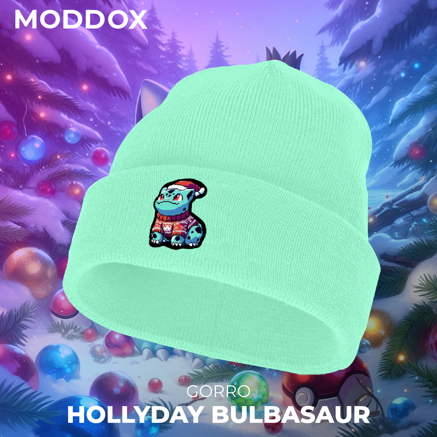 Gorro | Pokemon | Holiday Bulbasaur