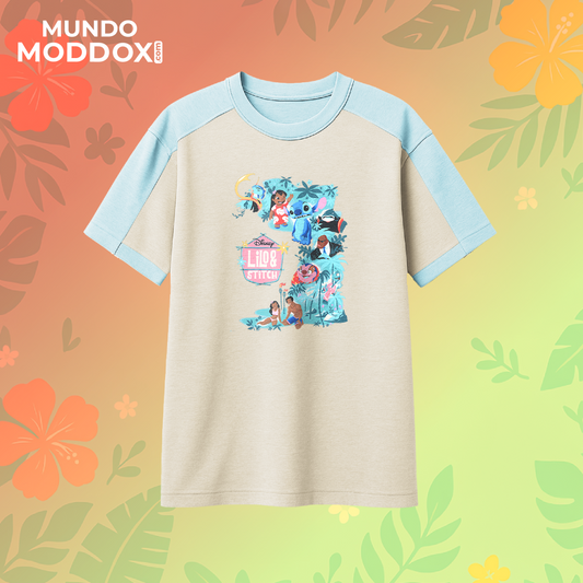 T-shirt | Lilo y Stitch | Surf in Space