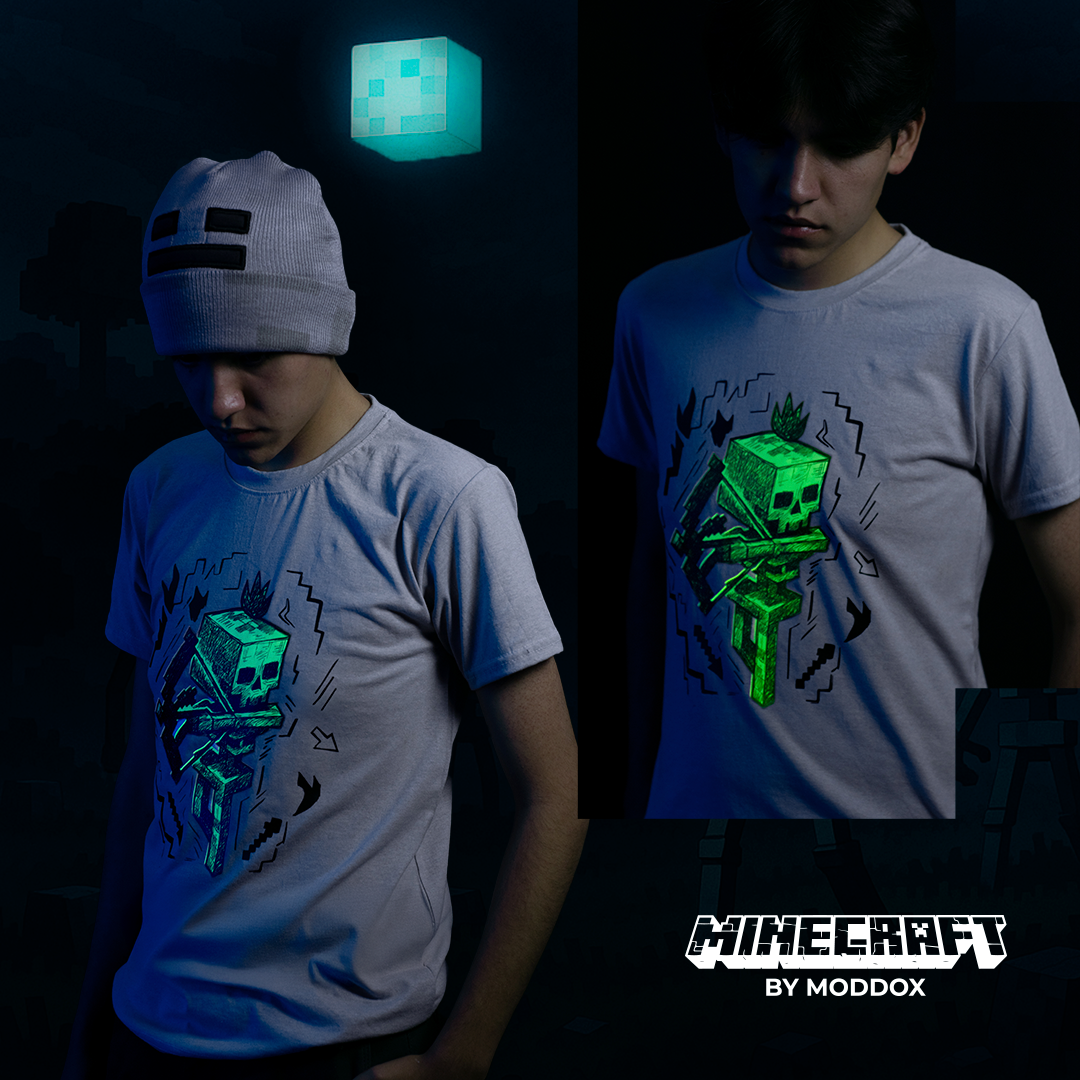 T-Shirt | Minecraft | Esqueleto
