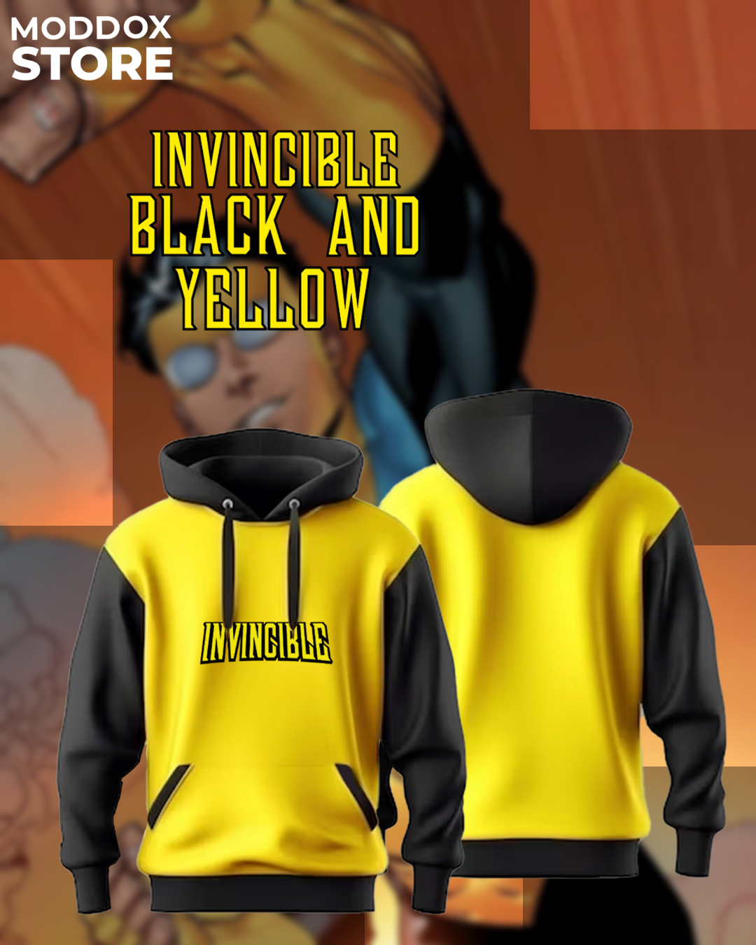 Invincible Yellow Color Code Invencible | Black And Yellow – Moddox