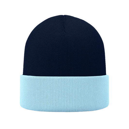 Gorro | Combinado | Cabeza azul marino (C646) / Frente celeste baby (C125)