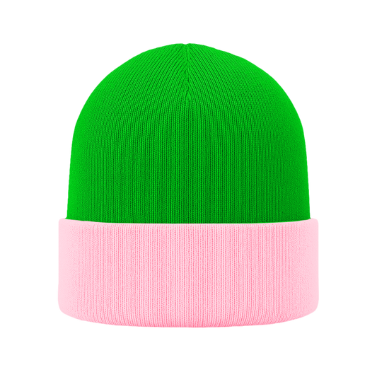 Gorro | Combinado | Cabeza verde limón (C151) / Frente rosado baby (C126)
